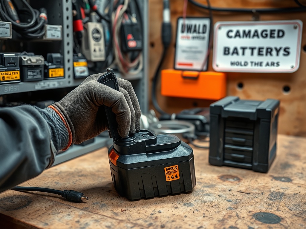 How to set up a charging station for battery-powered tools