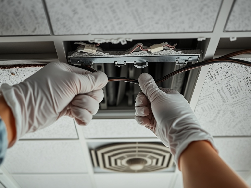 Suspended ceiling repairs: leaks, sagging, and grid damage